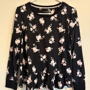 Kate Spade Black Floral Women's Top